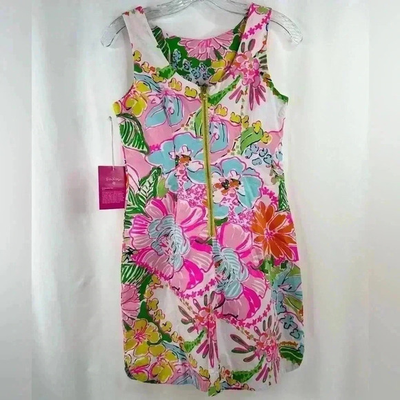 NWT Lilly Pulitzer For Target Women's Nosey Posie Shift Cotton Mini Dress Size 2 - Picture 2 of 15